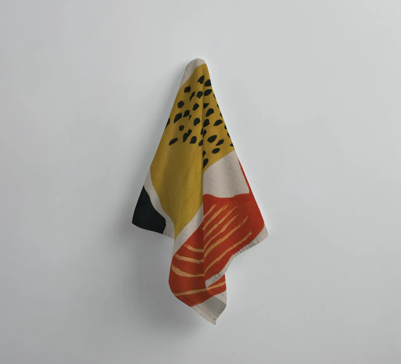 Textured Abstract Forms towel by Selene Shade