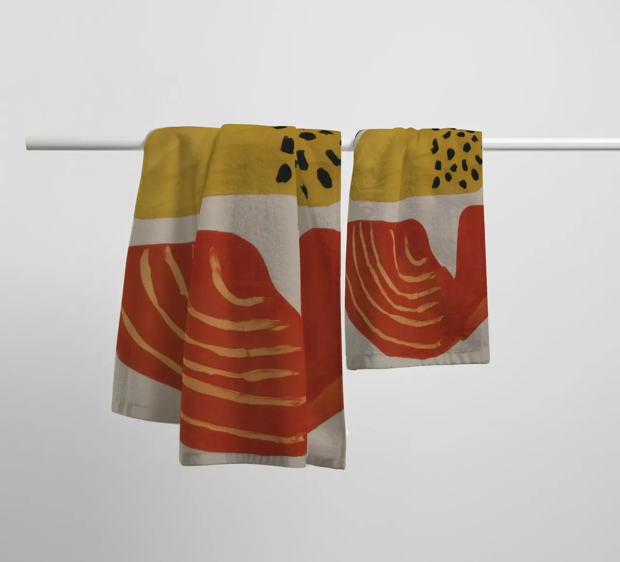Textured Abstract Forms towel by Selene Shade