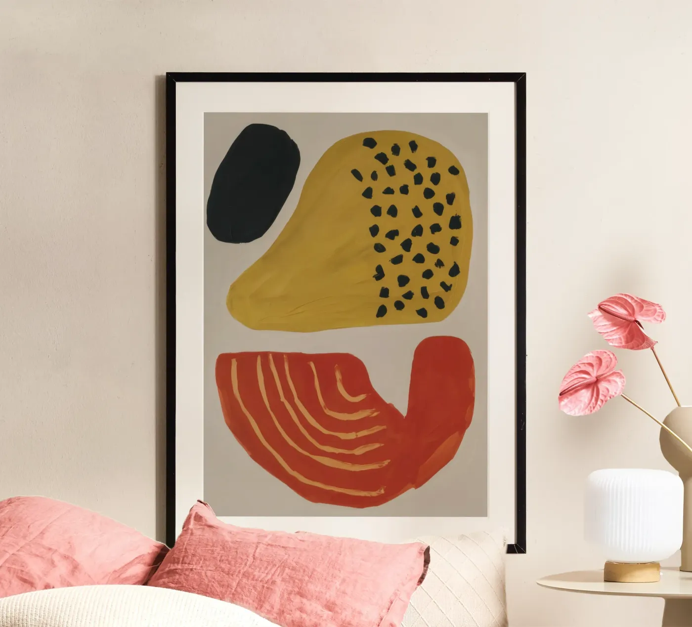 Textured Abstract Forms poster by Selene Shade