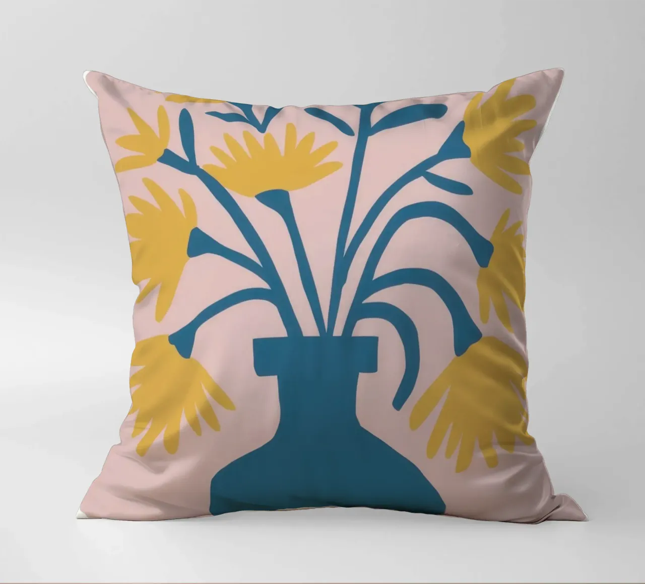 Vaso di girasoli Stillness cuscino da Obs Canvas