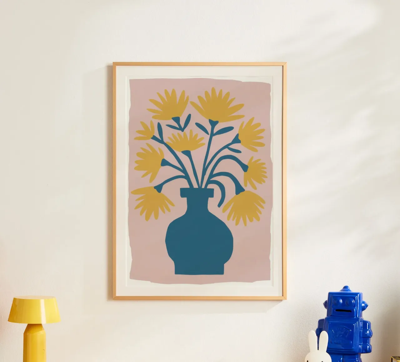 Vaso di girasoli Stillness carta hahnemühle da Obs Canvas