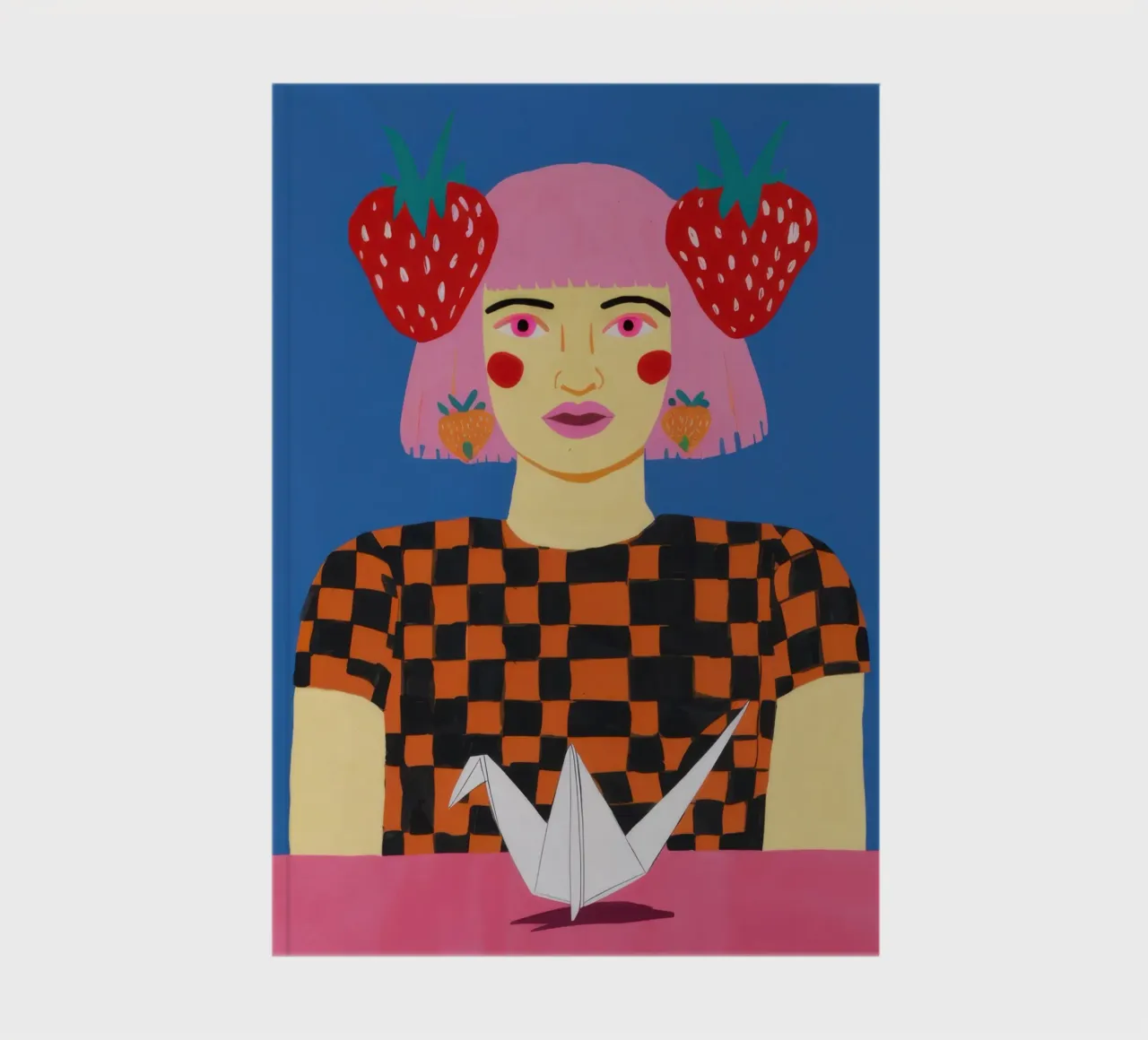 Strawberry Crown Queen notebook by Thistle Bloom
