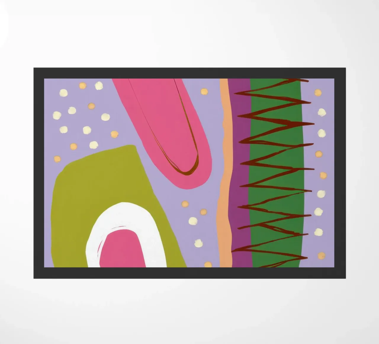 Organic Form Still Life doormat by Thistle Bloom
