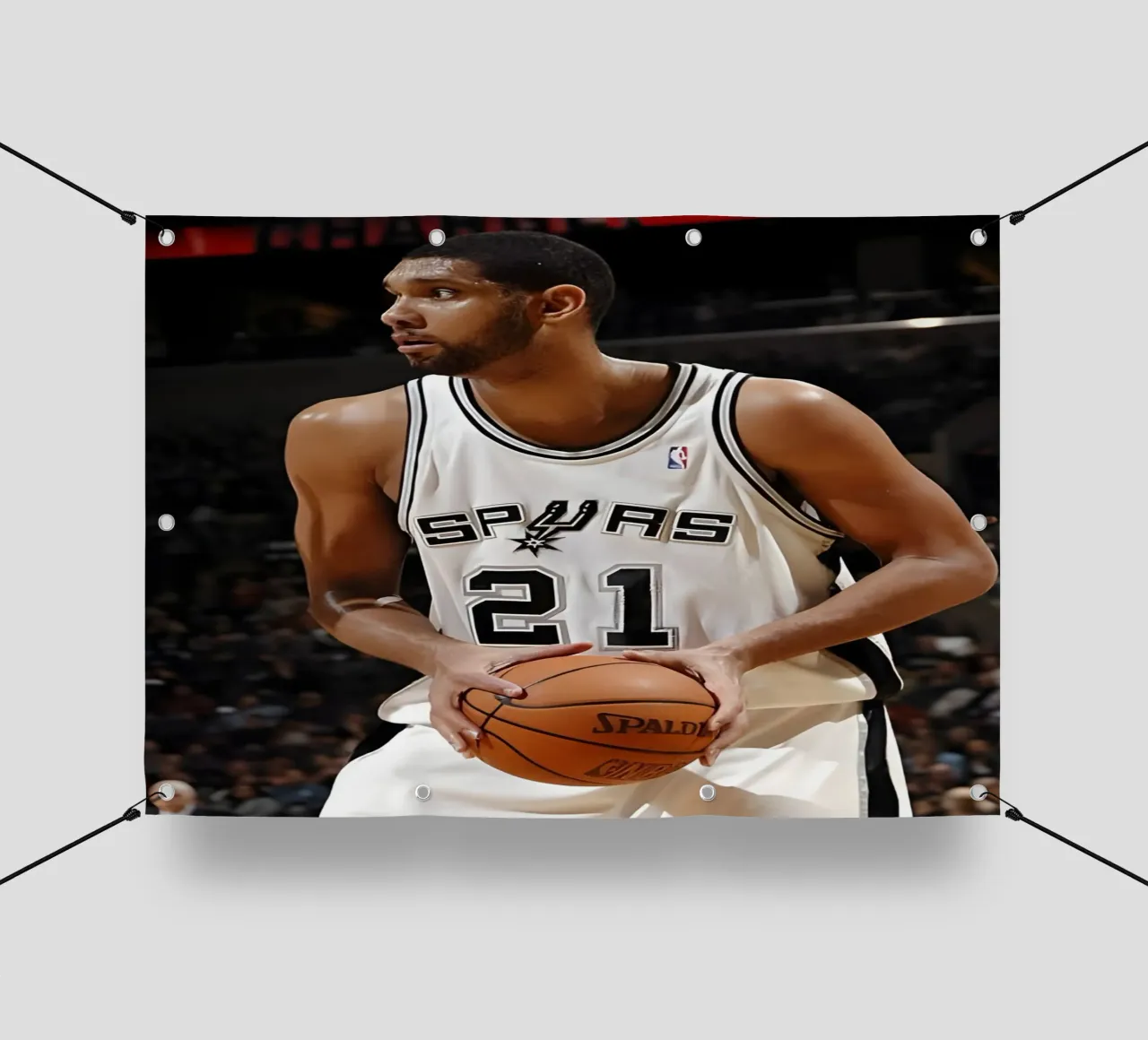 Tim Duncan telo in pvc da Low poly art