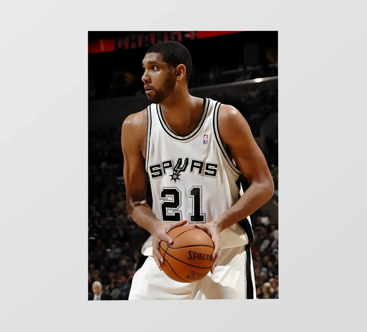 Tim Duncan telo in pvc da Low poly art