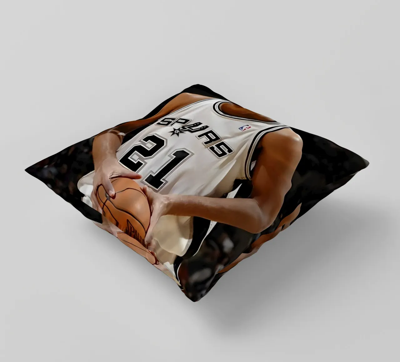 Tim Duncan cuscino da Low poly art