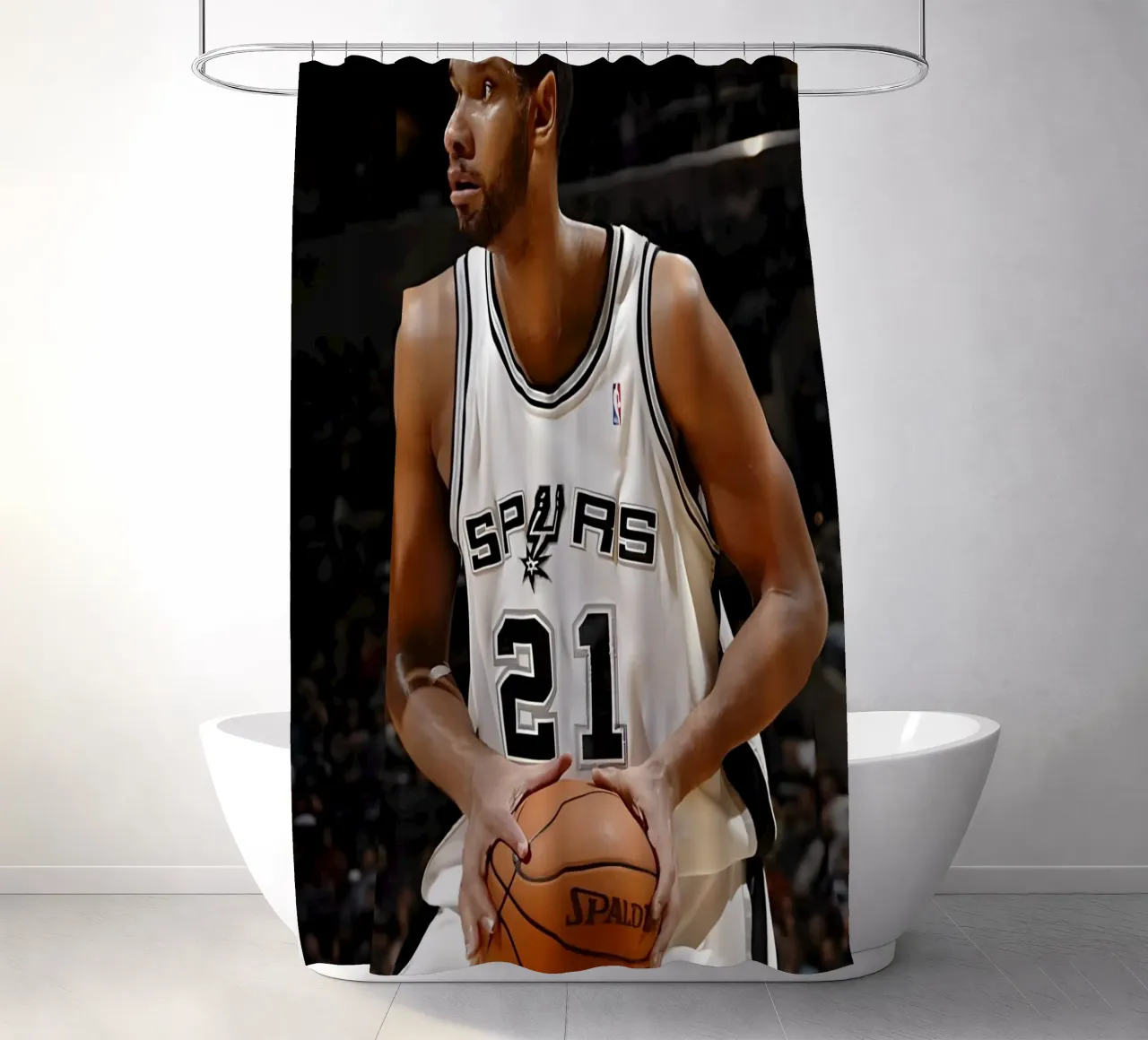 Tim Duncan tenda da doccia da Low poly art