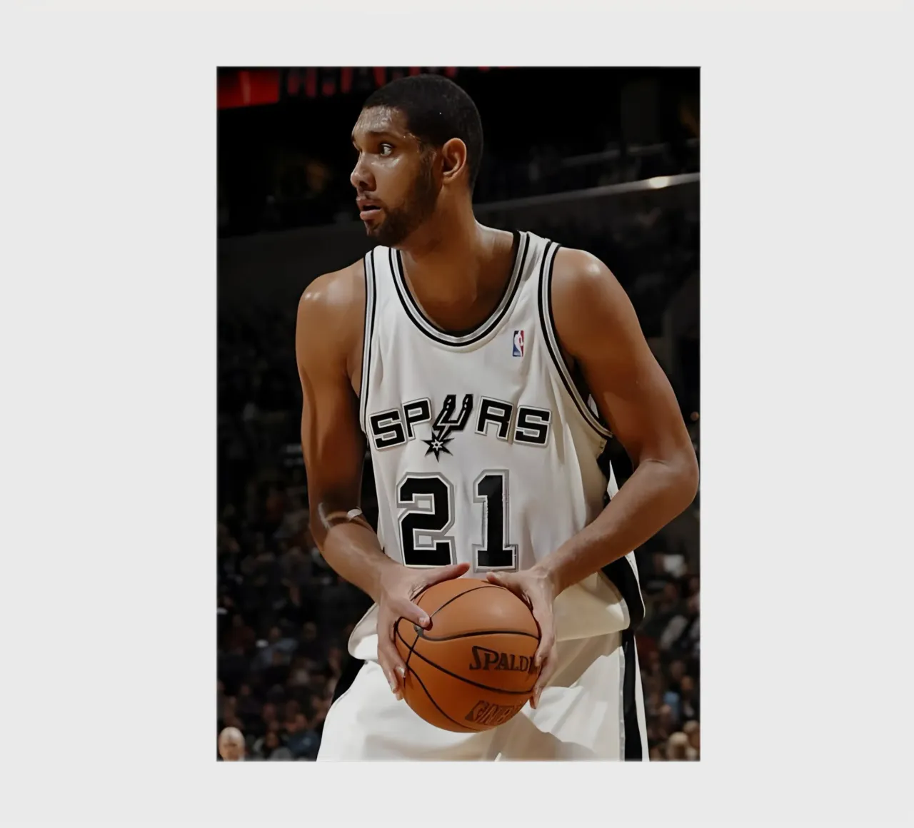 Tim Duncan notebook by Low poly art