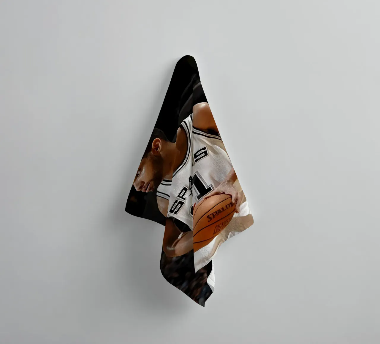Tim Duncan towel by Low poly art