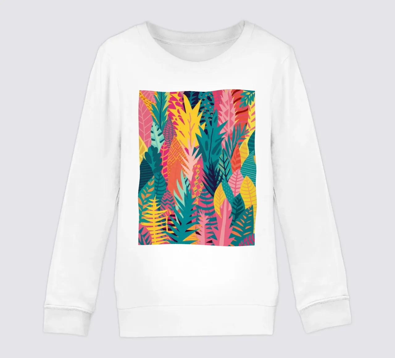 Vivid Tropic Pattern kids sweatshirt by Obs Canvas