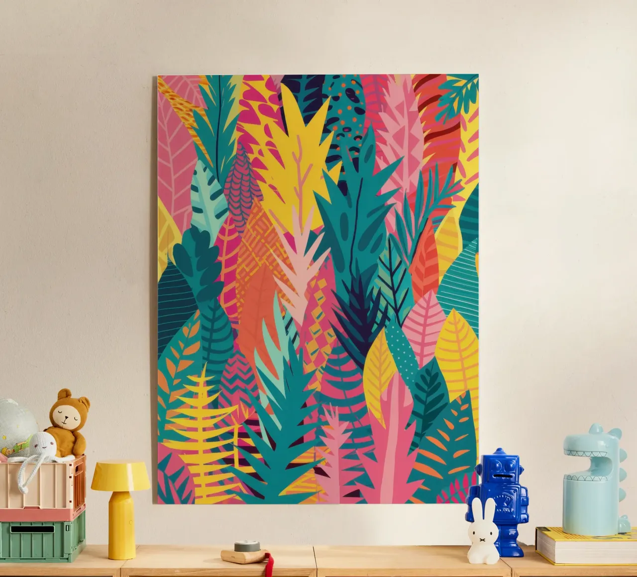 Vivid Tropic Pattern plexiglass da Obs Canvas