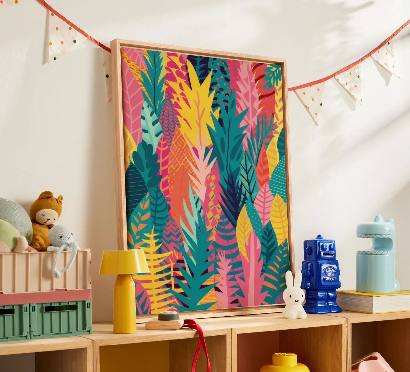 Vivid Tropic Pattern canvas by Obs Canvas