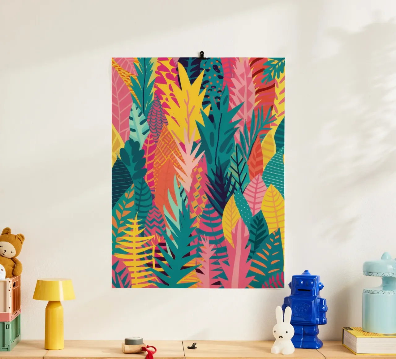 Vivid Tropic Pattern hahnemühle by Obs Canvas
