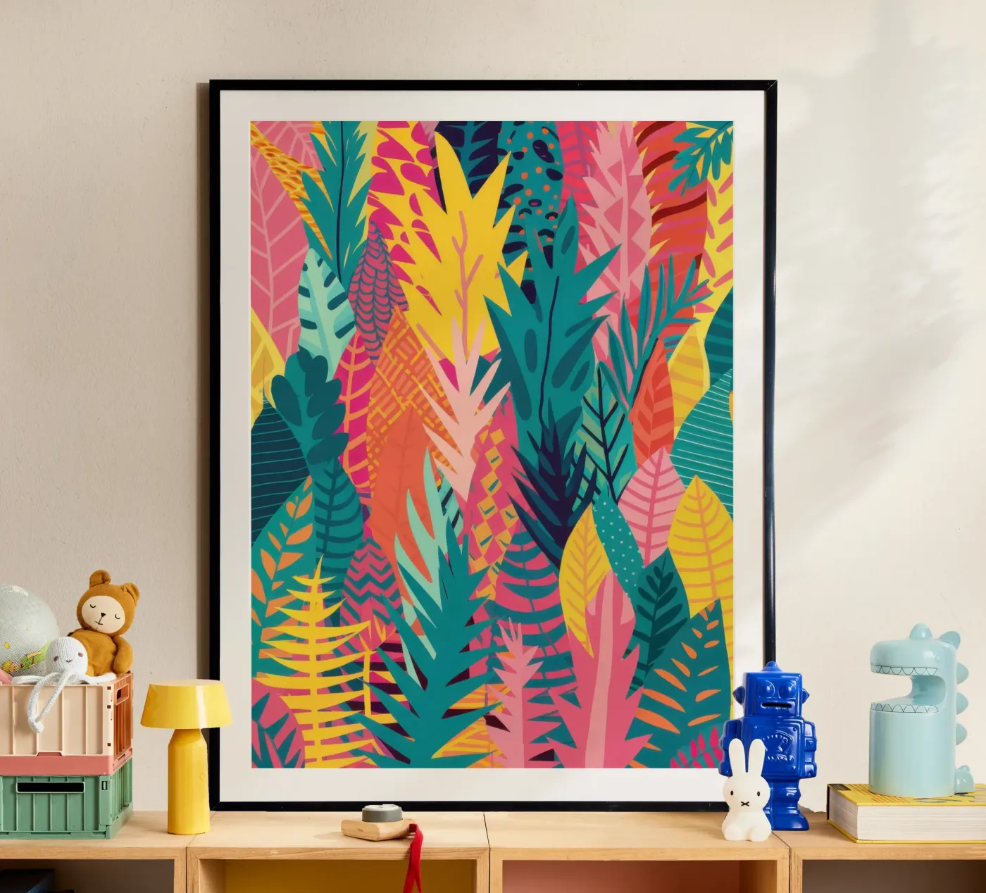 Vivid Tropic Pattern poster by Obs Canvas