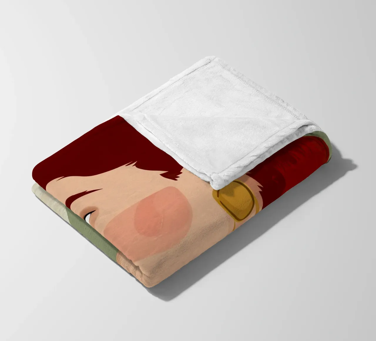 Ruby Haired Reverie Fleecedecke von Trace Brush