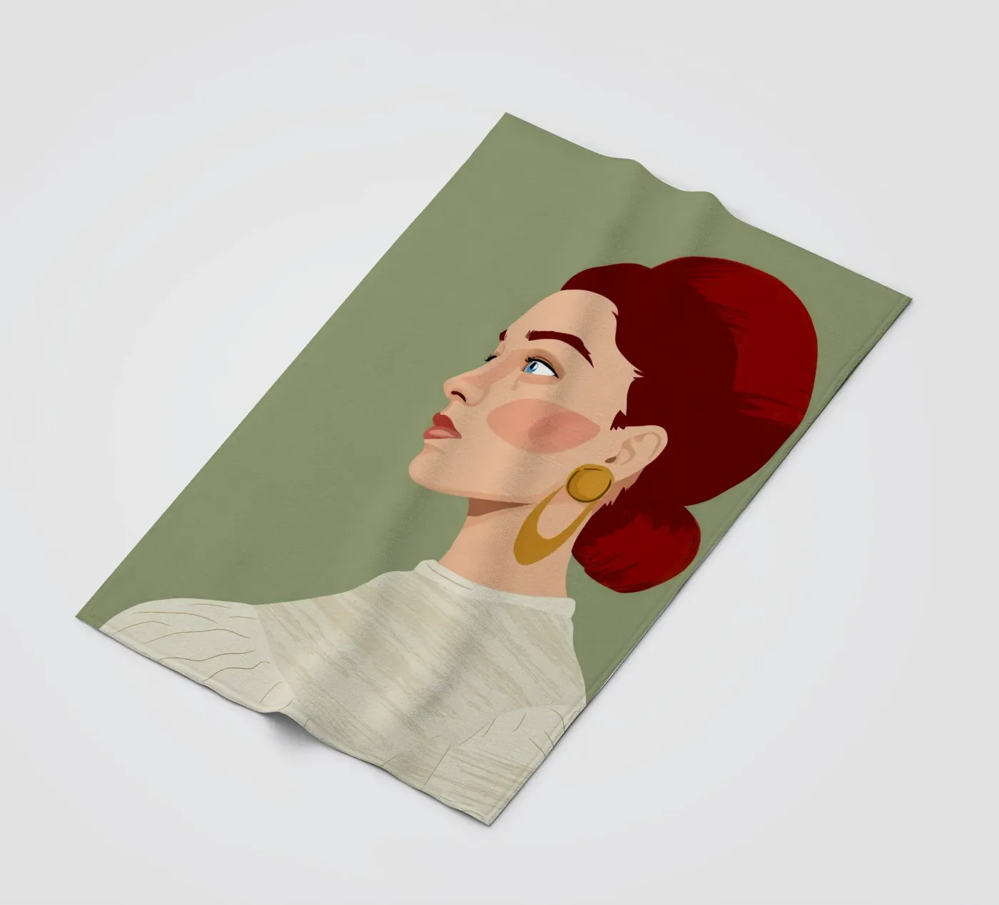 Ruby Haired Reverie fleecedeken van Trace Brush