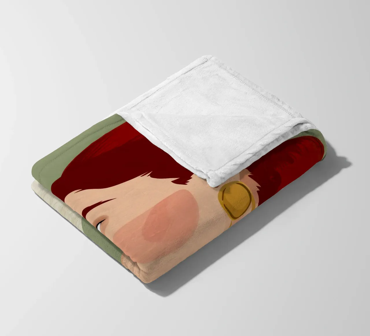 Ruby Haired Reverie Fleecedecke von Trace Brush