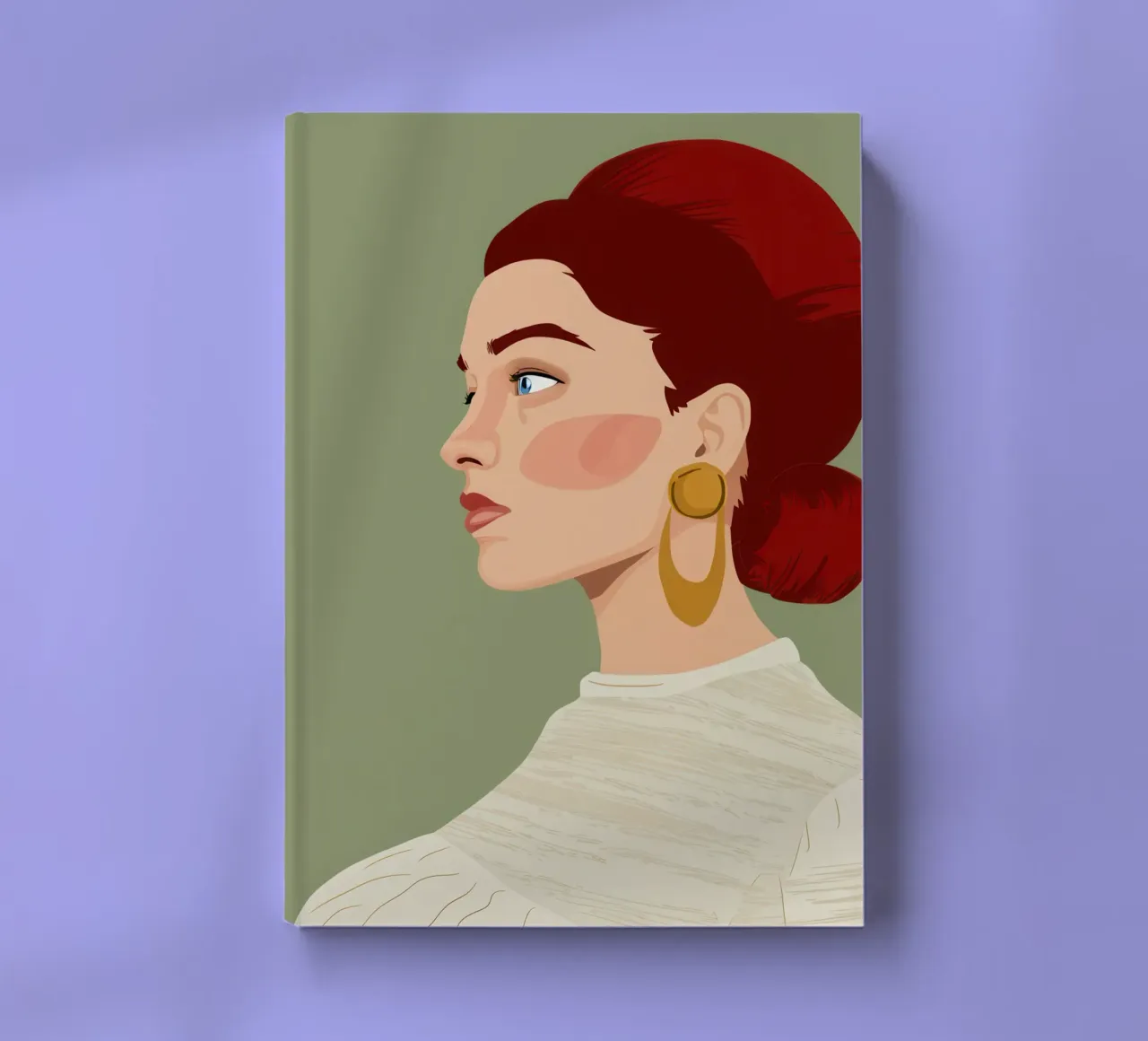 Ruby Haired Reverie notebook by Trace Brush