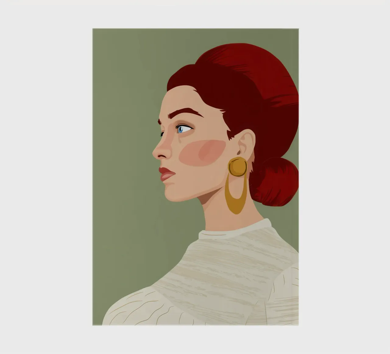 Ruby Haired Reverie notebook by Trace Brush