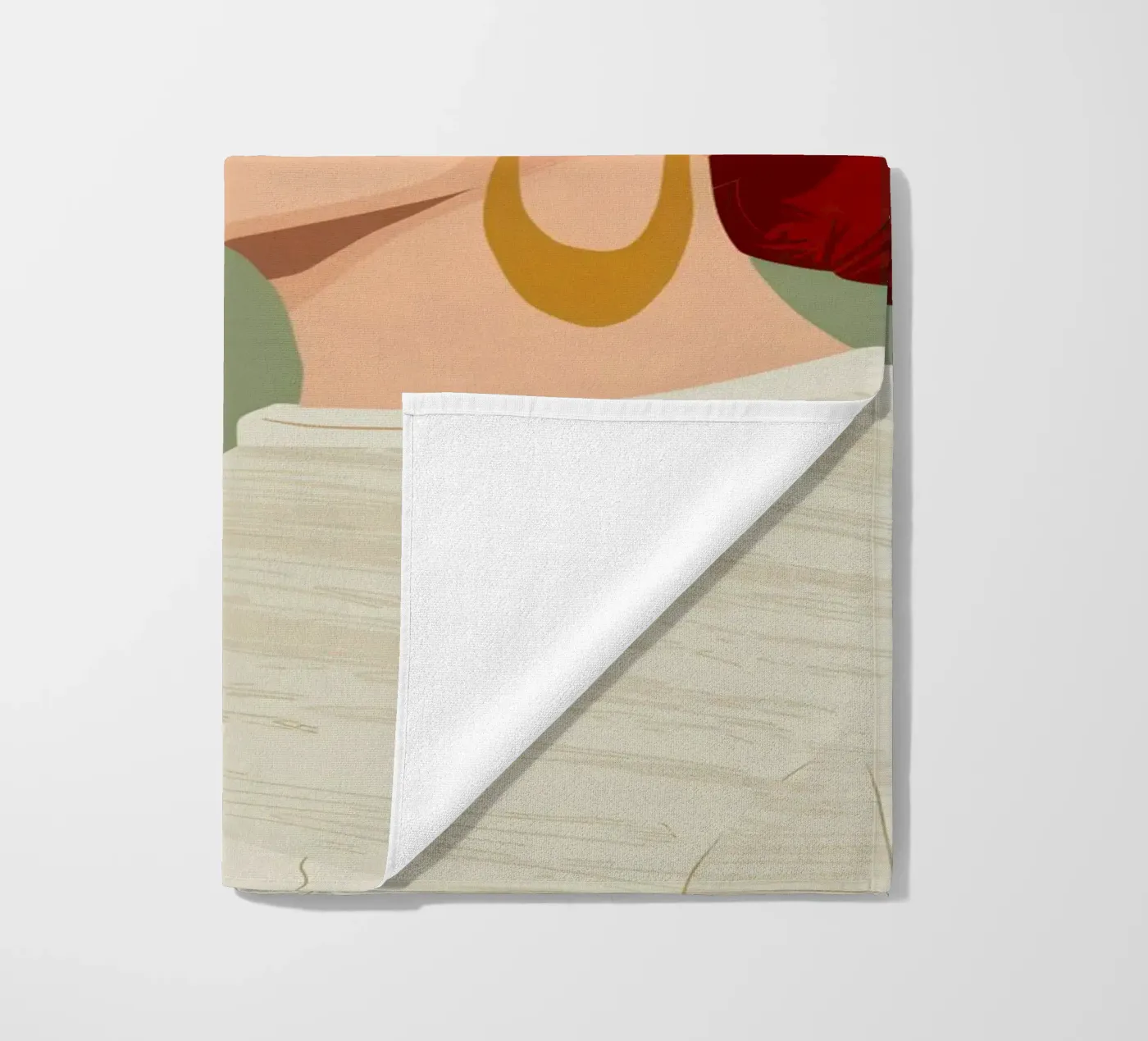 Fantasticherie dai capelli color rubino telo mare da Trace Brush