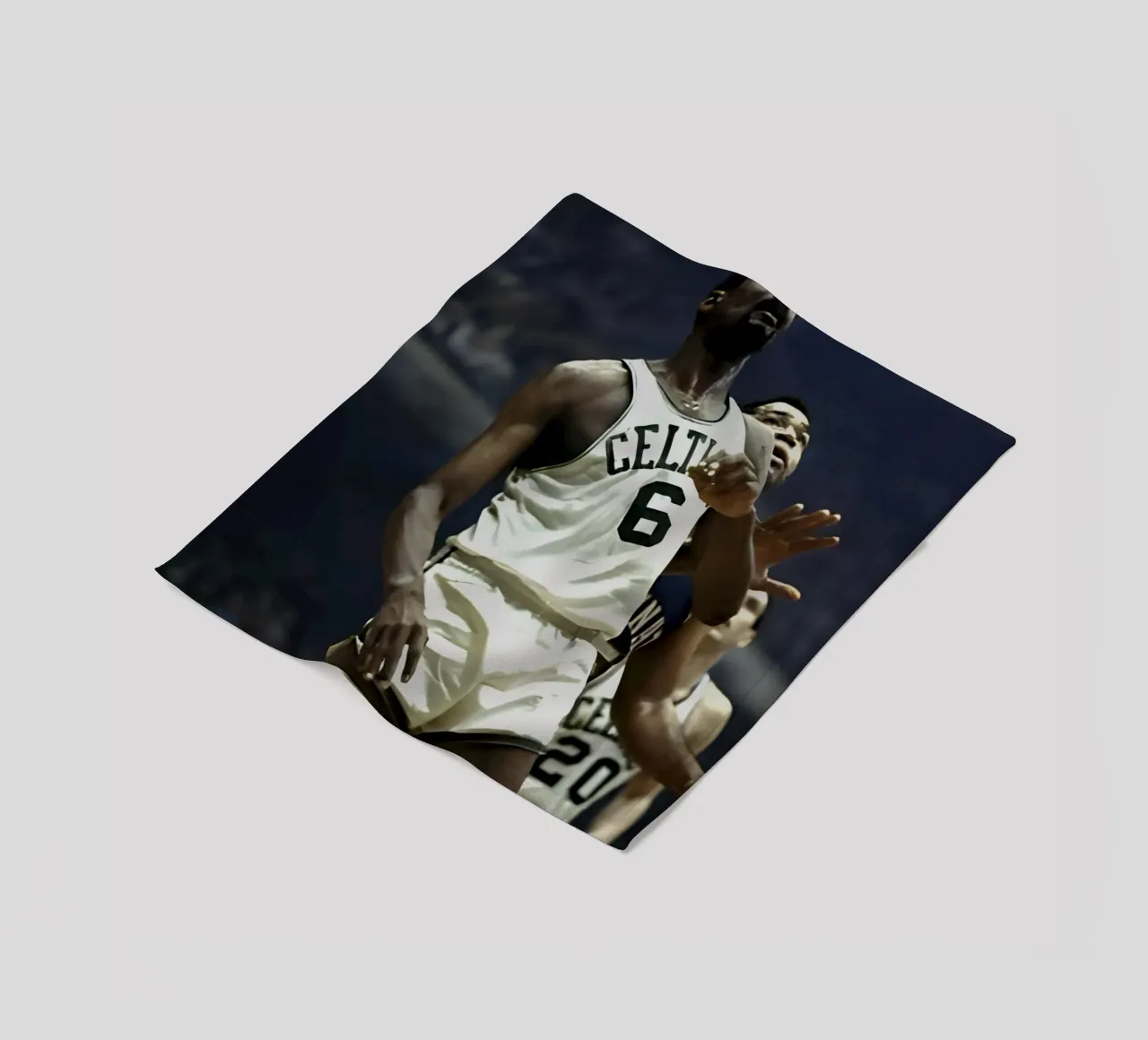 Bill Russell fleece blanket by Low poly art