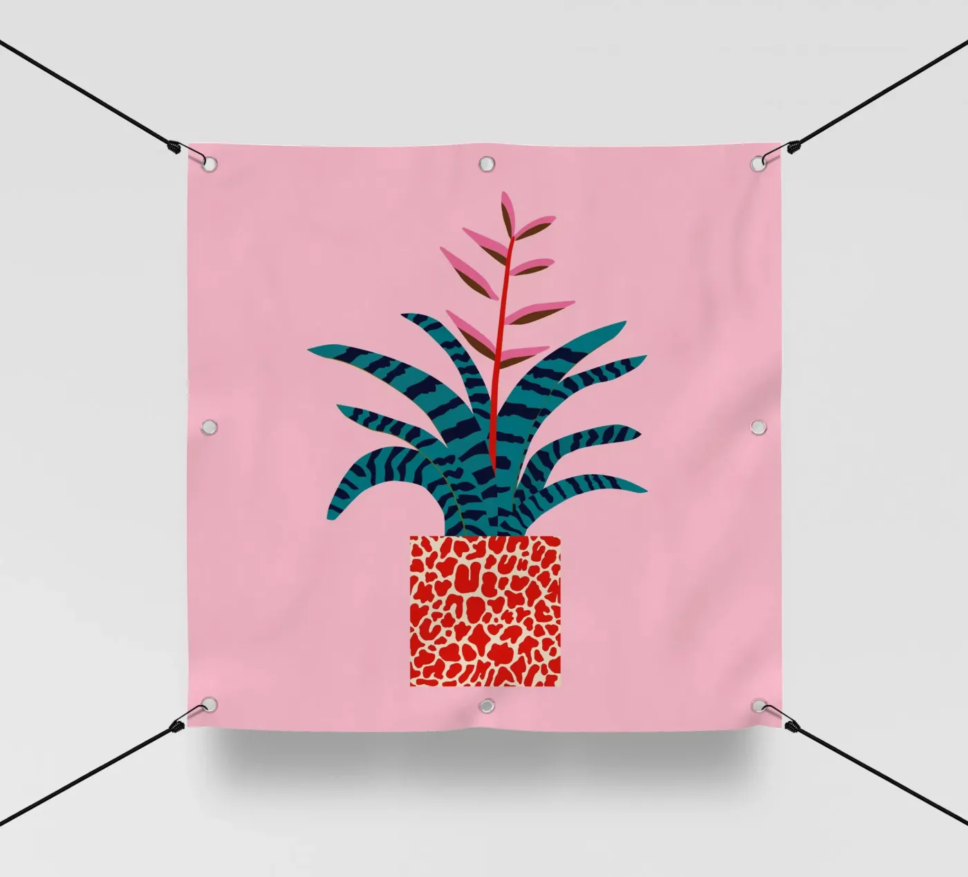 Bromeliade telo in pvc da Asha Designs