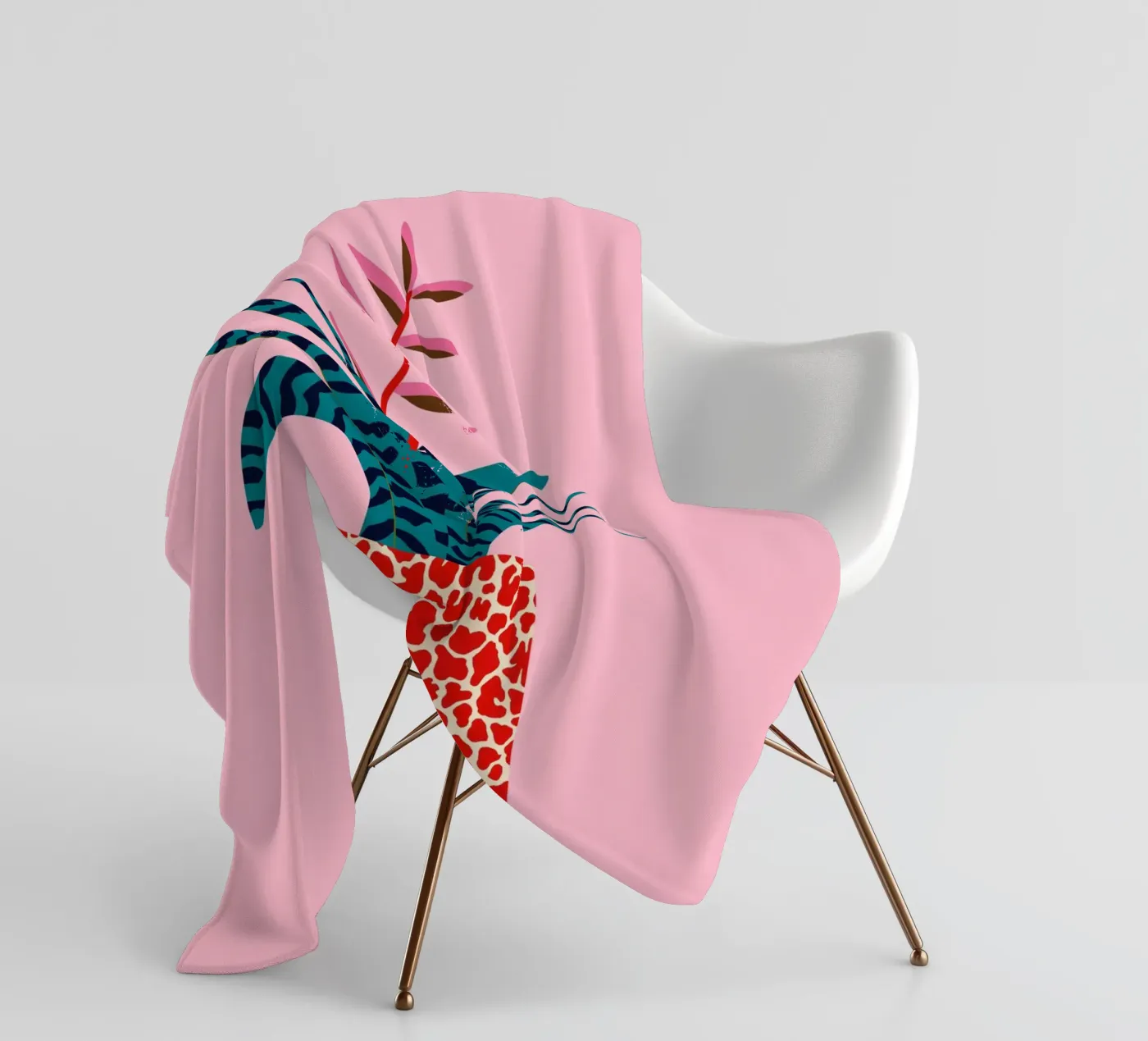 Bromeliade coperta in pile da Asha Designs