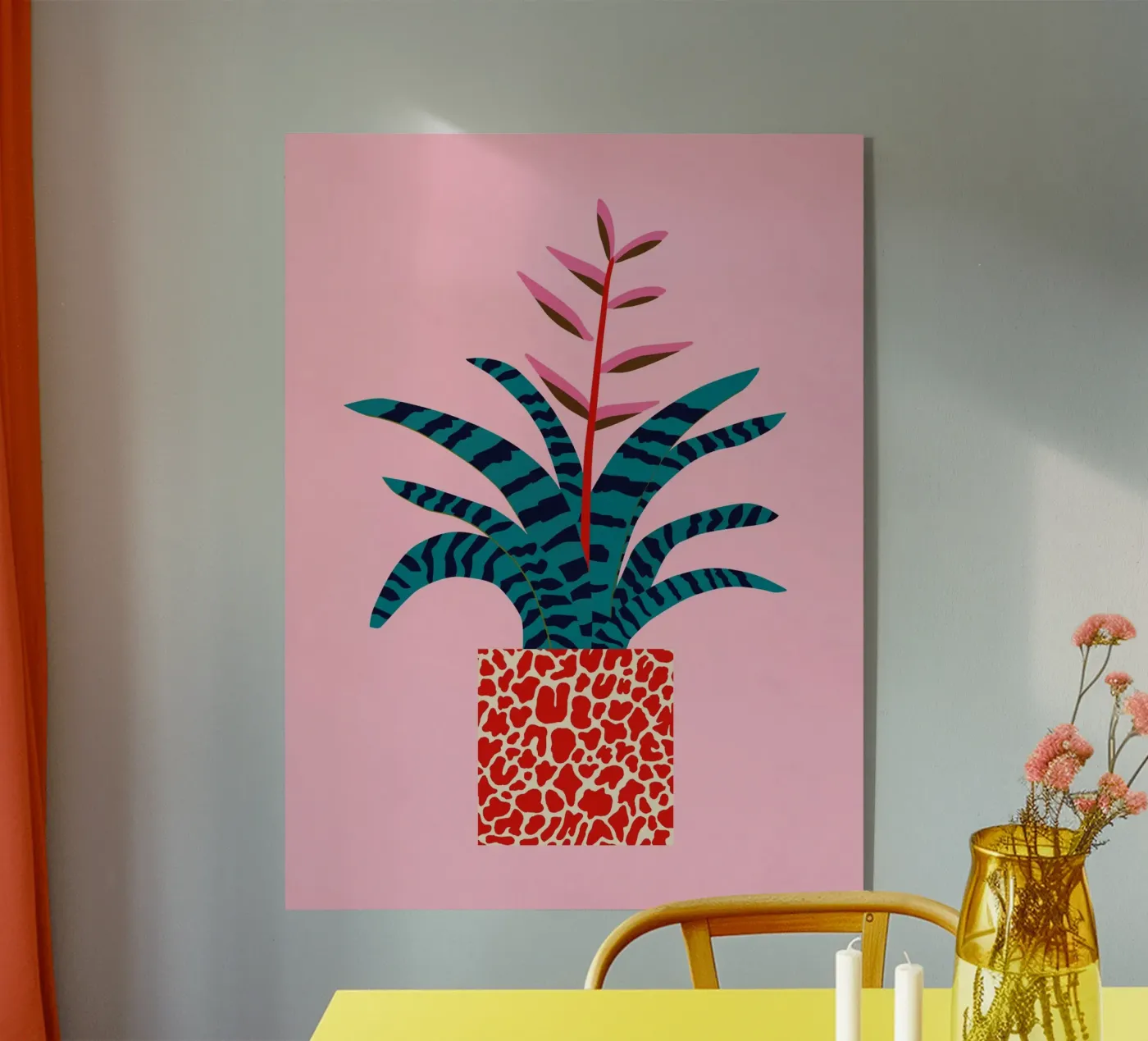 Bromeliade plexiglass da Asha Designs