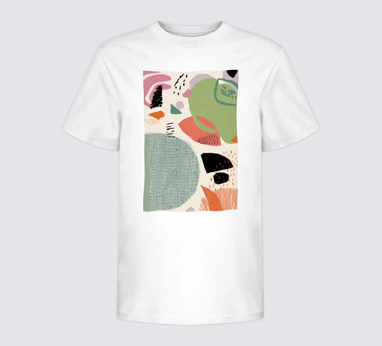 Dialogo tra forme strutturate t-shirt bambini da Luna Aura
