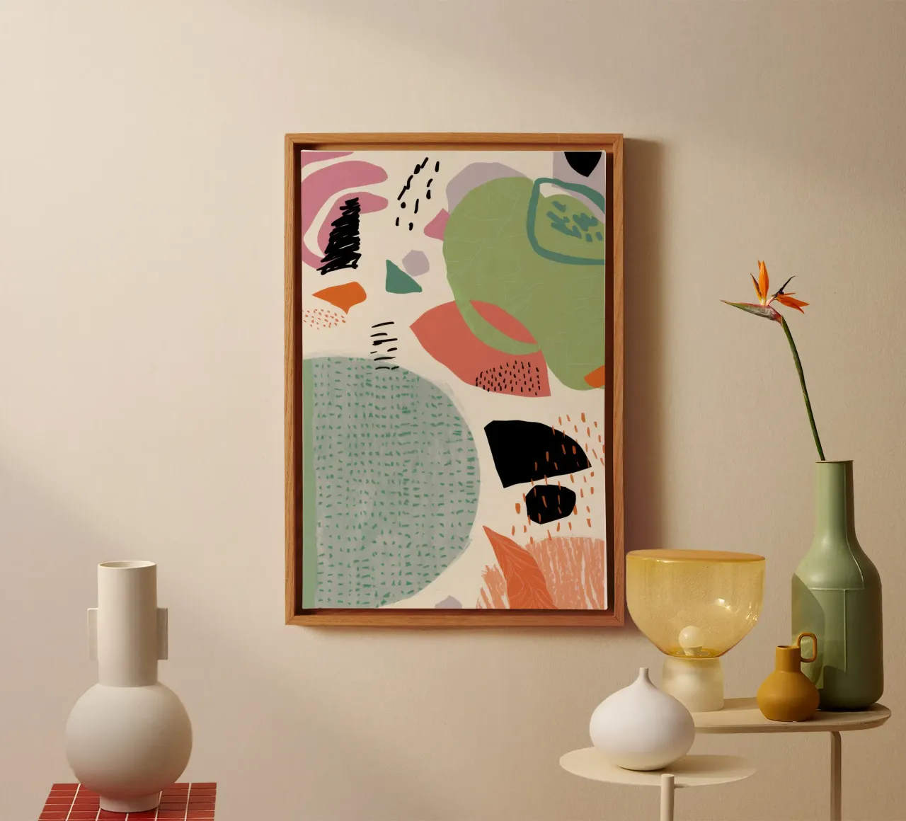 Dialogue sur les formes texturées toile avec Caisse américaine de Luna Aura