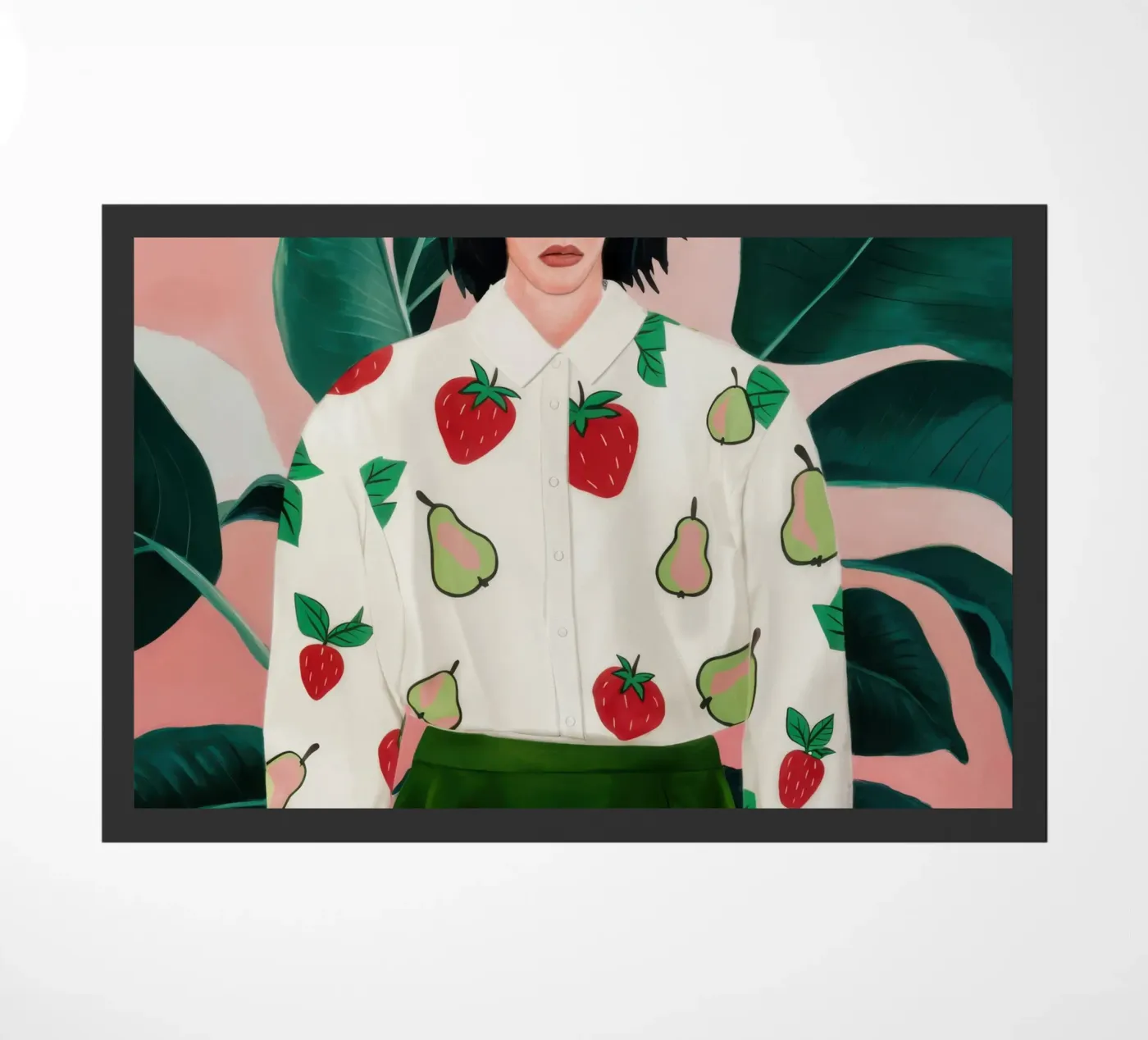 Chic Birne Pullover Fußmatte von Obs Canvas
