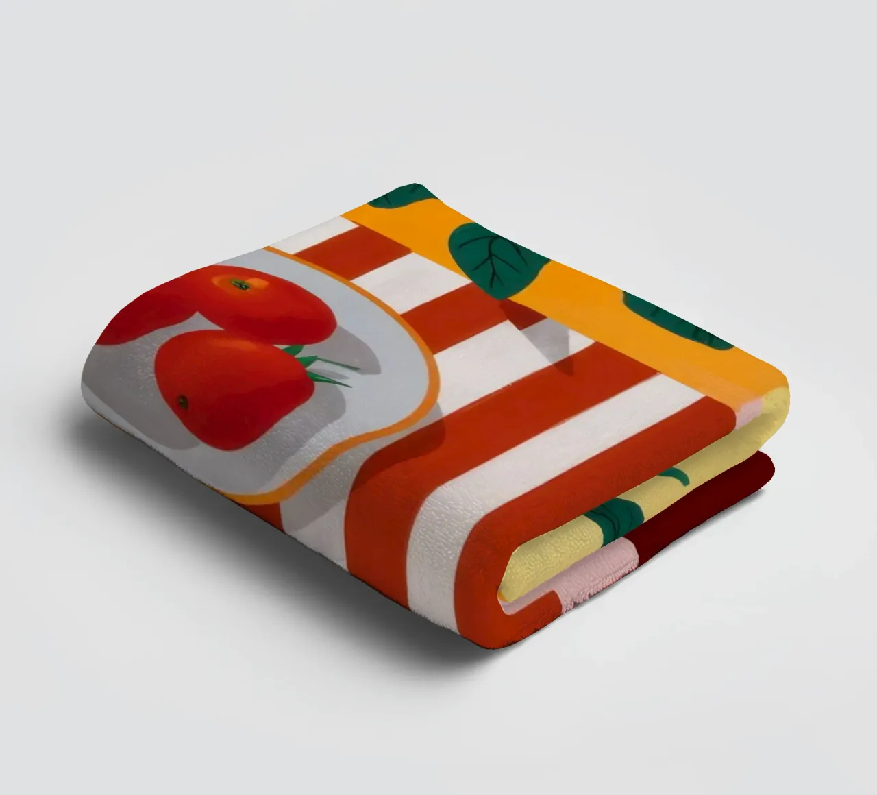 Deconstructed Tomato Still Life towel by Luna Aura