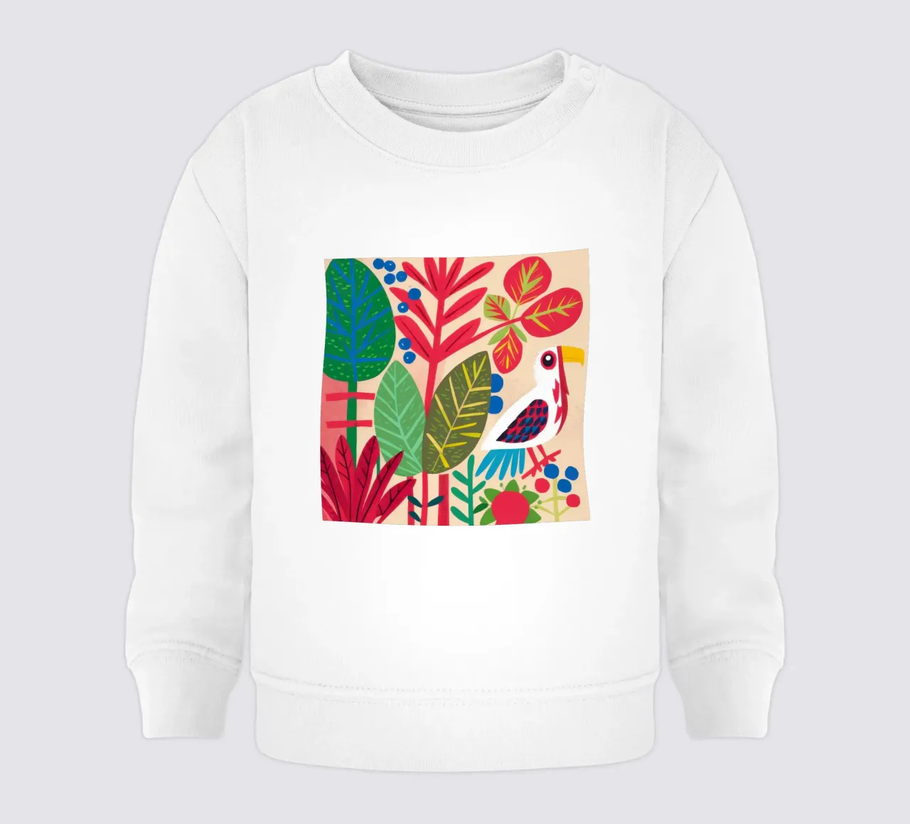 Voliera d'arte popolare felpa neonato da Thistle Bloom