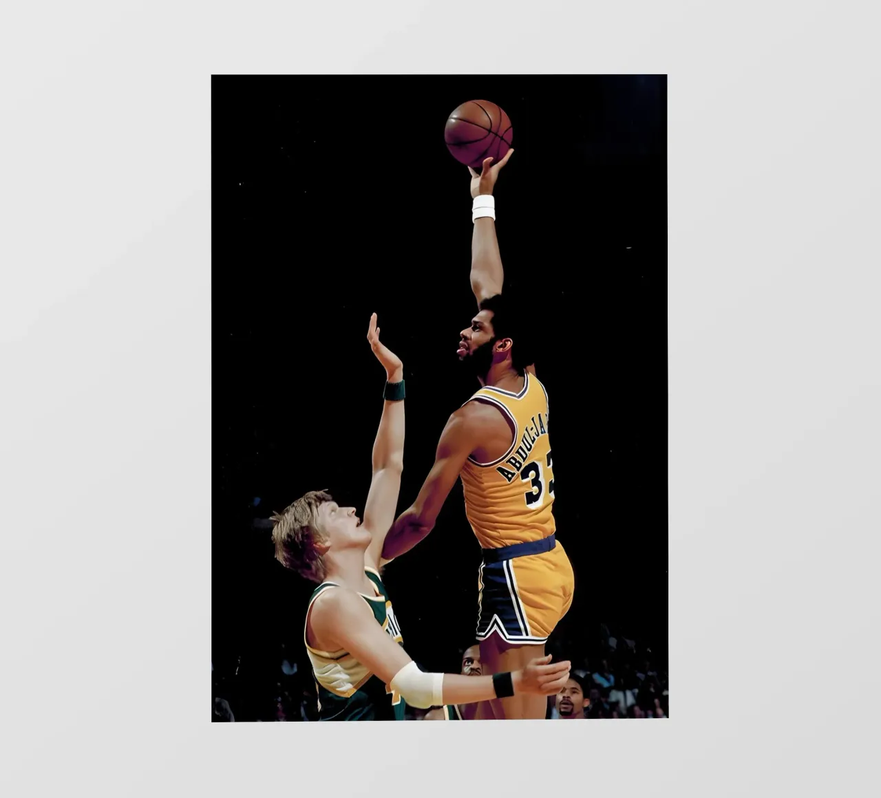 Kareem Abdul Jabbar telo in pvc da Low poly art