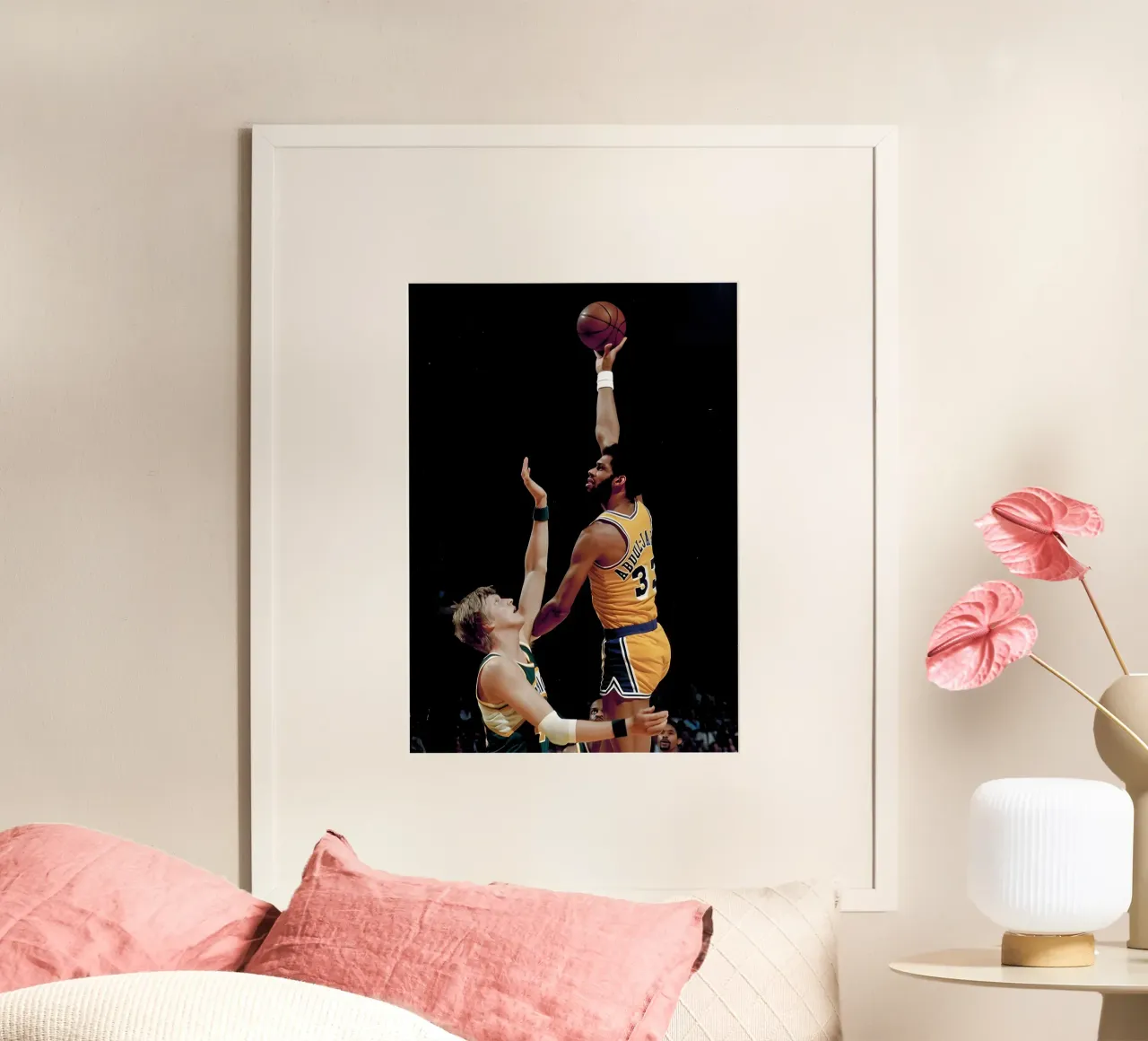 Kareem Abdul Jabbar hahnemühle by Low poly art