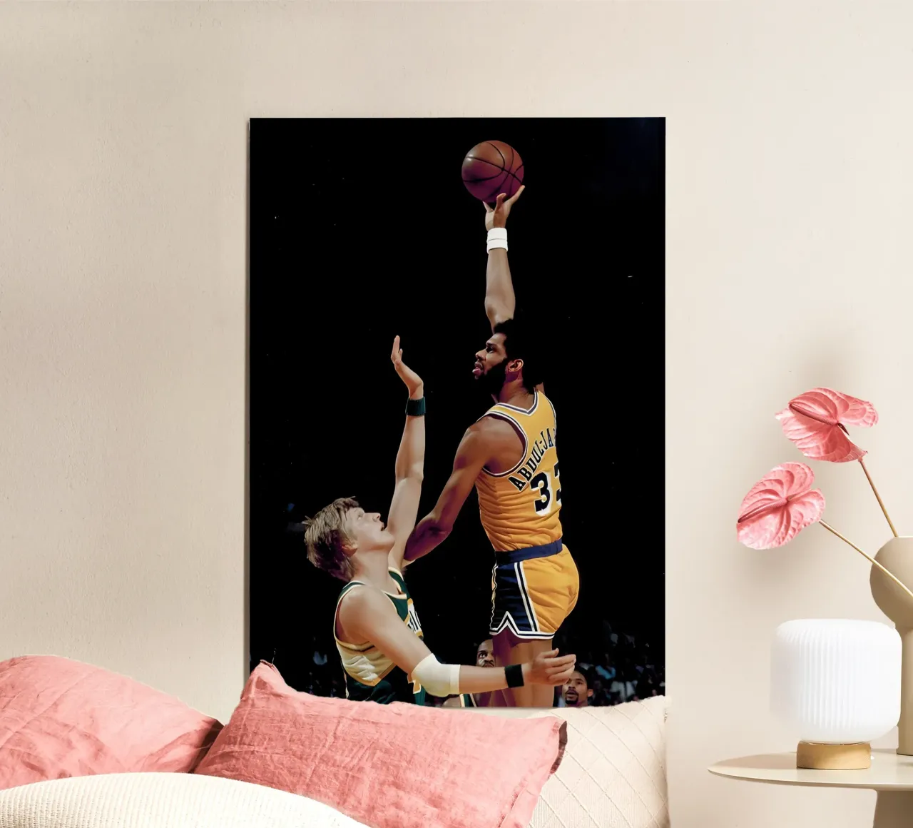 Kareem Abdul Jabbar hahnemühle by Low poly art