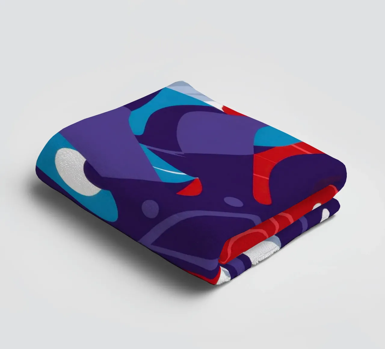 Crimson Monstera Night towel by Obs Canvas