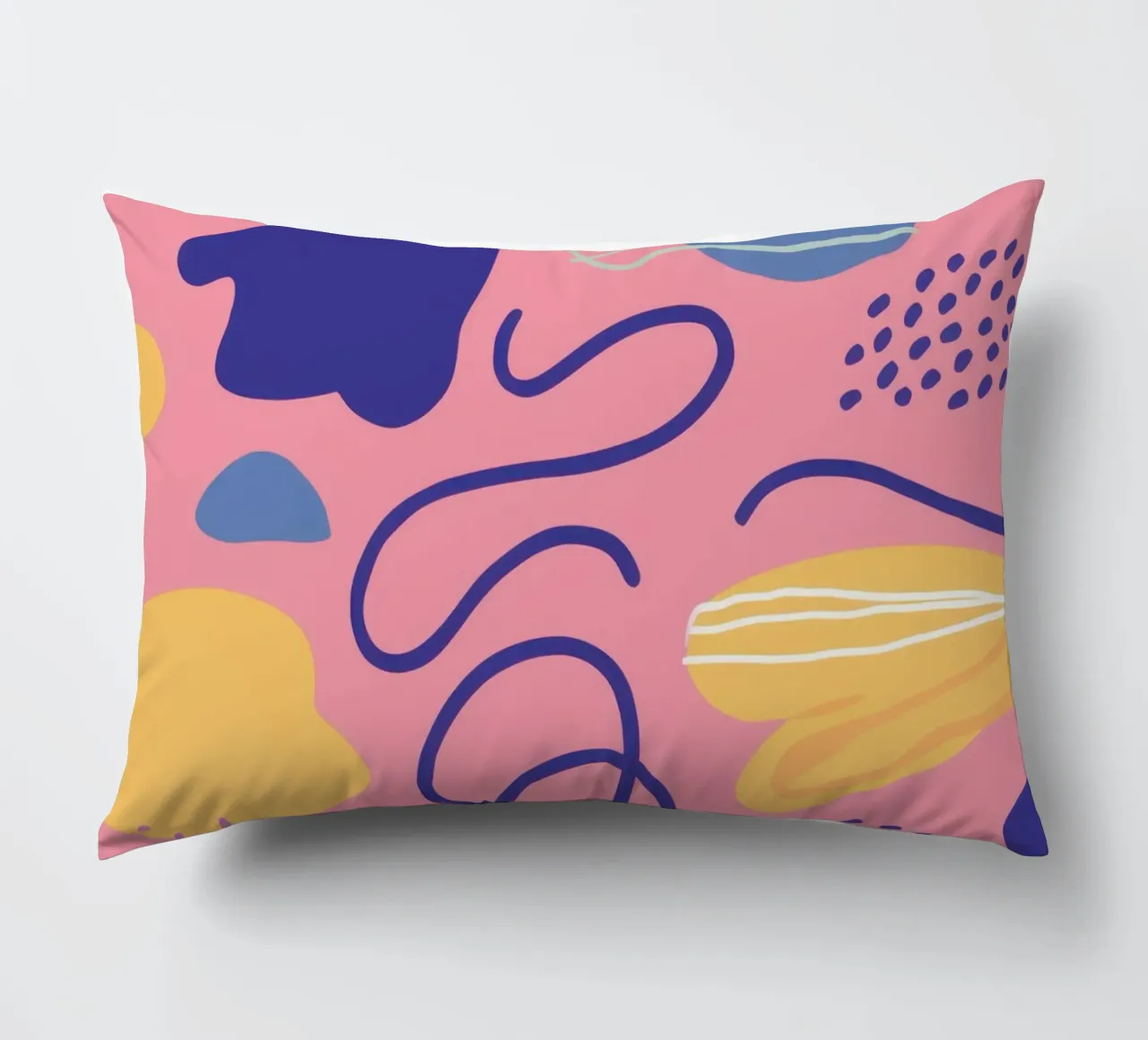 Paesaggio giocoso con scarabocchi cuscino da Thistle Bloom