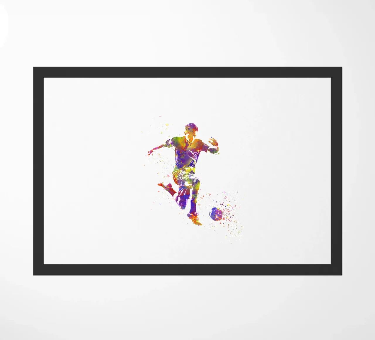 Giocatore di calcio ad acquerello zerbino da ⚽ Sports Pulse