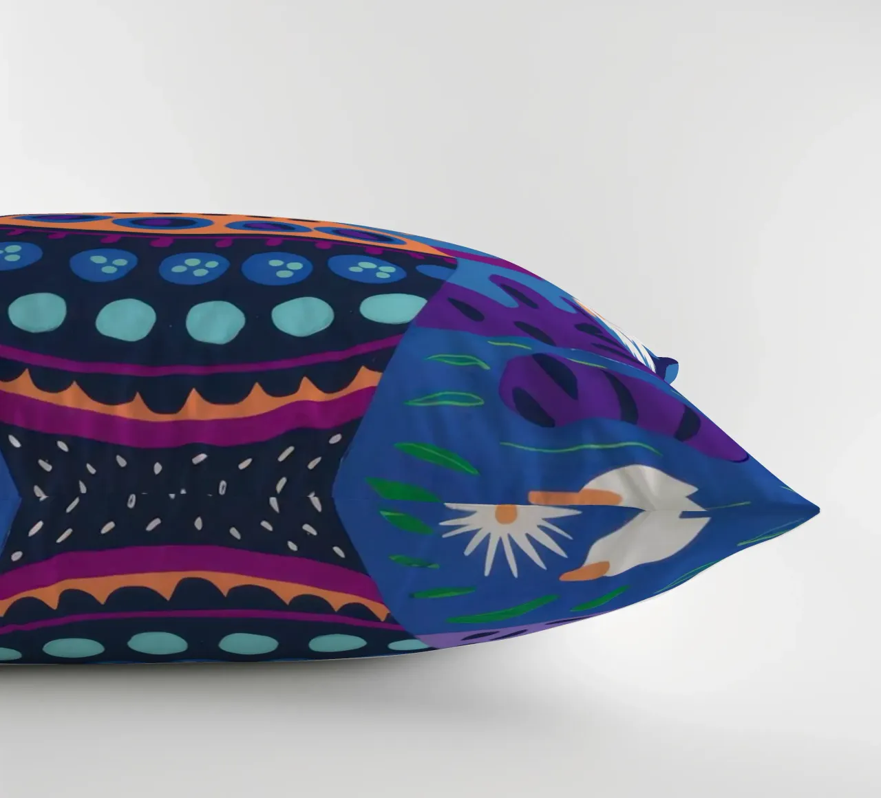 Ornate Blue Vase decorative cushion by Obs Canvas