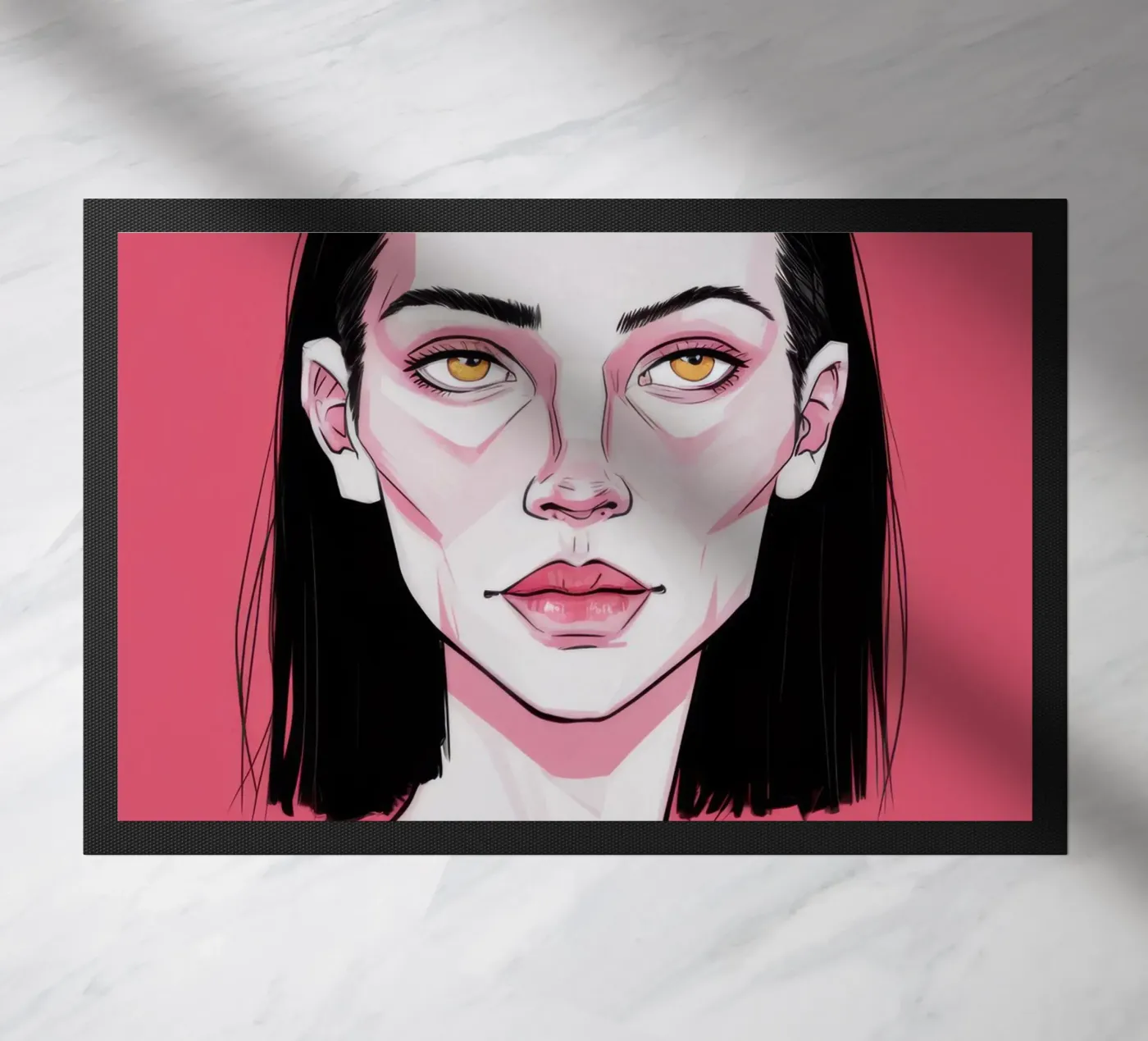 Liefdevolle Pop Blik deurmat van Trace Brush