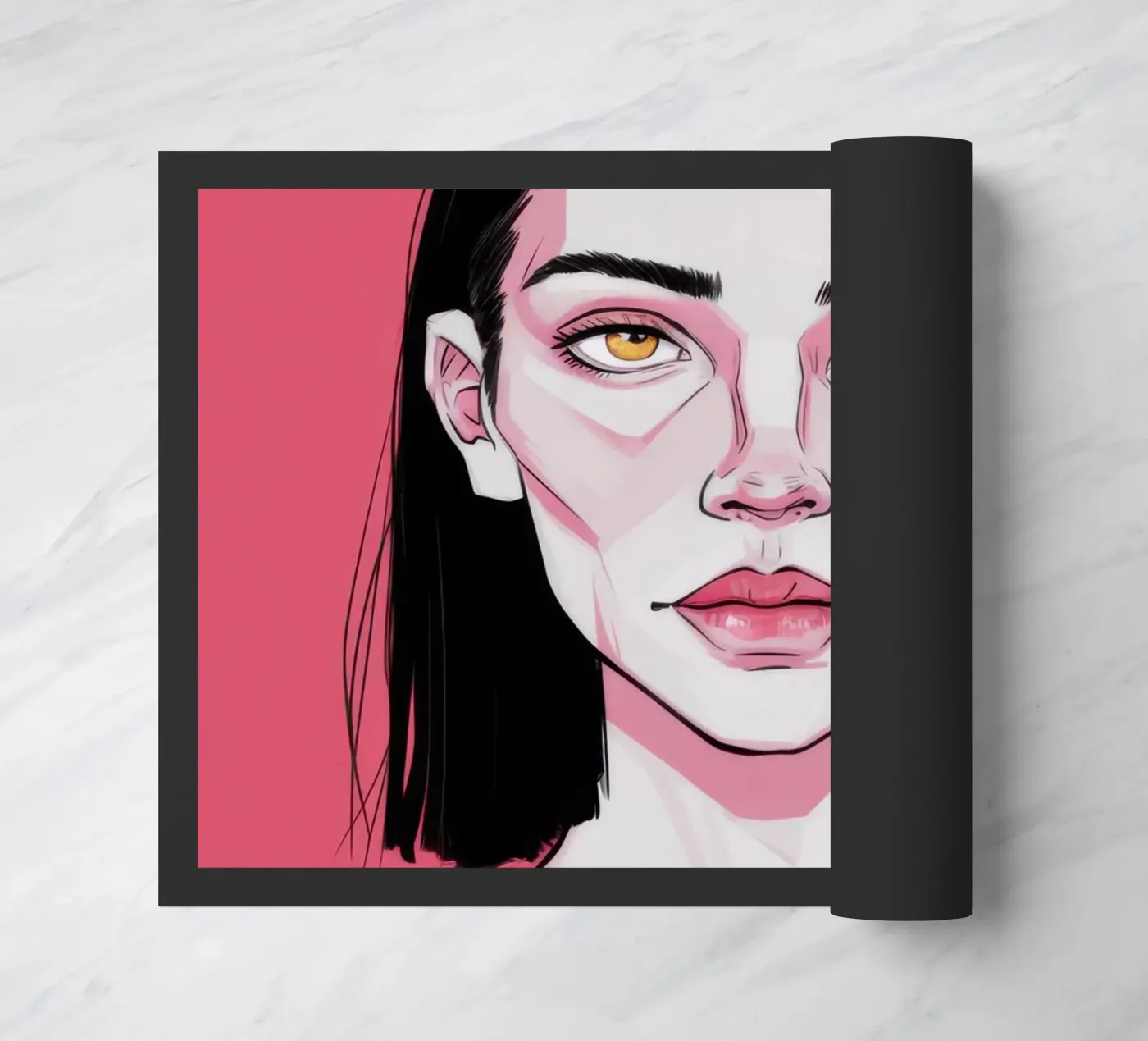 Liefdevolle Pop Blik deurmat van Trace Brush