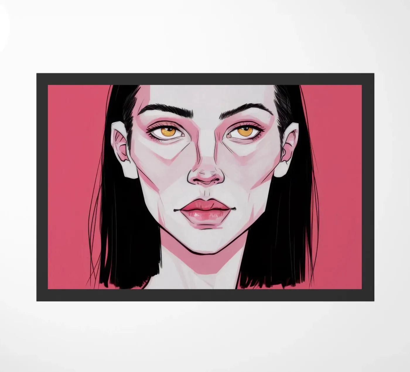 Liefdevolle Pop Blik deurmat van Trace Brush