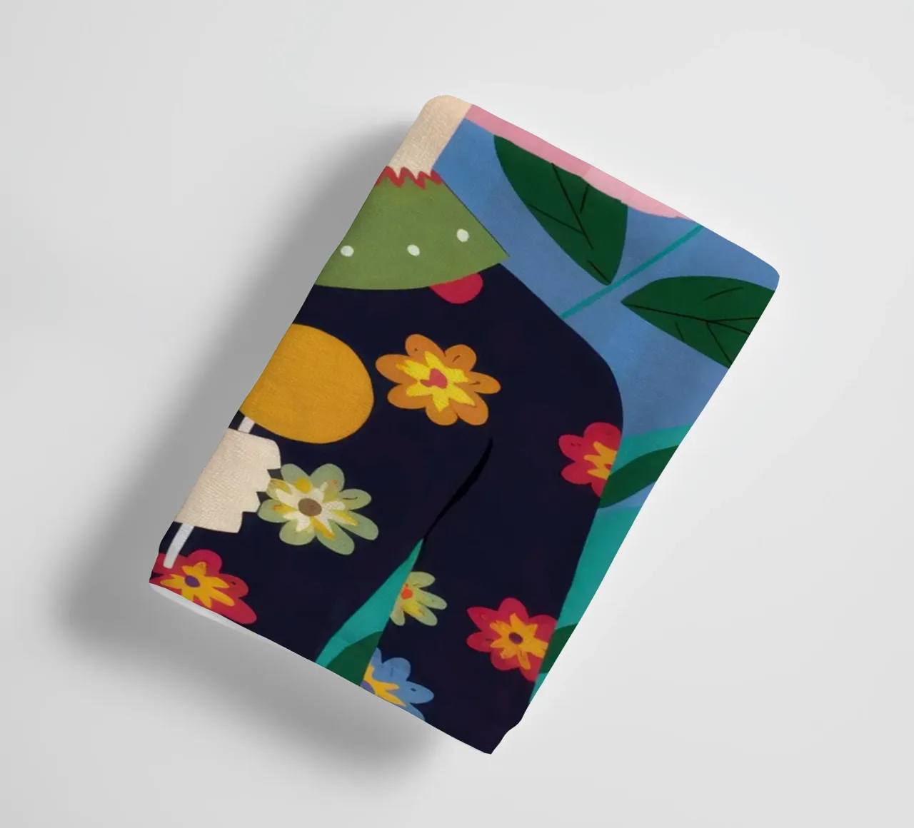 Floral Muse in Pink towel by Luna Aura