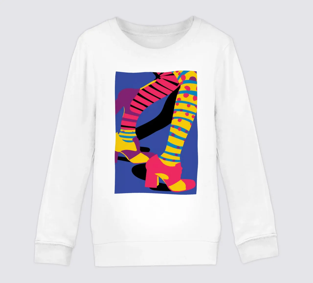 Gambe a righe divertenti felpa bambino da Thistle Bloom