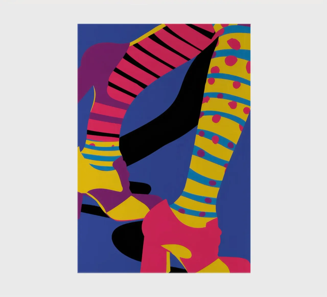 Gambe a righe divertenti diario da Thistle Bloom