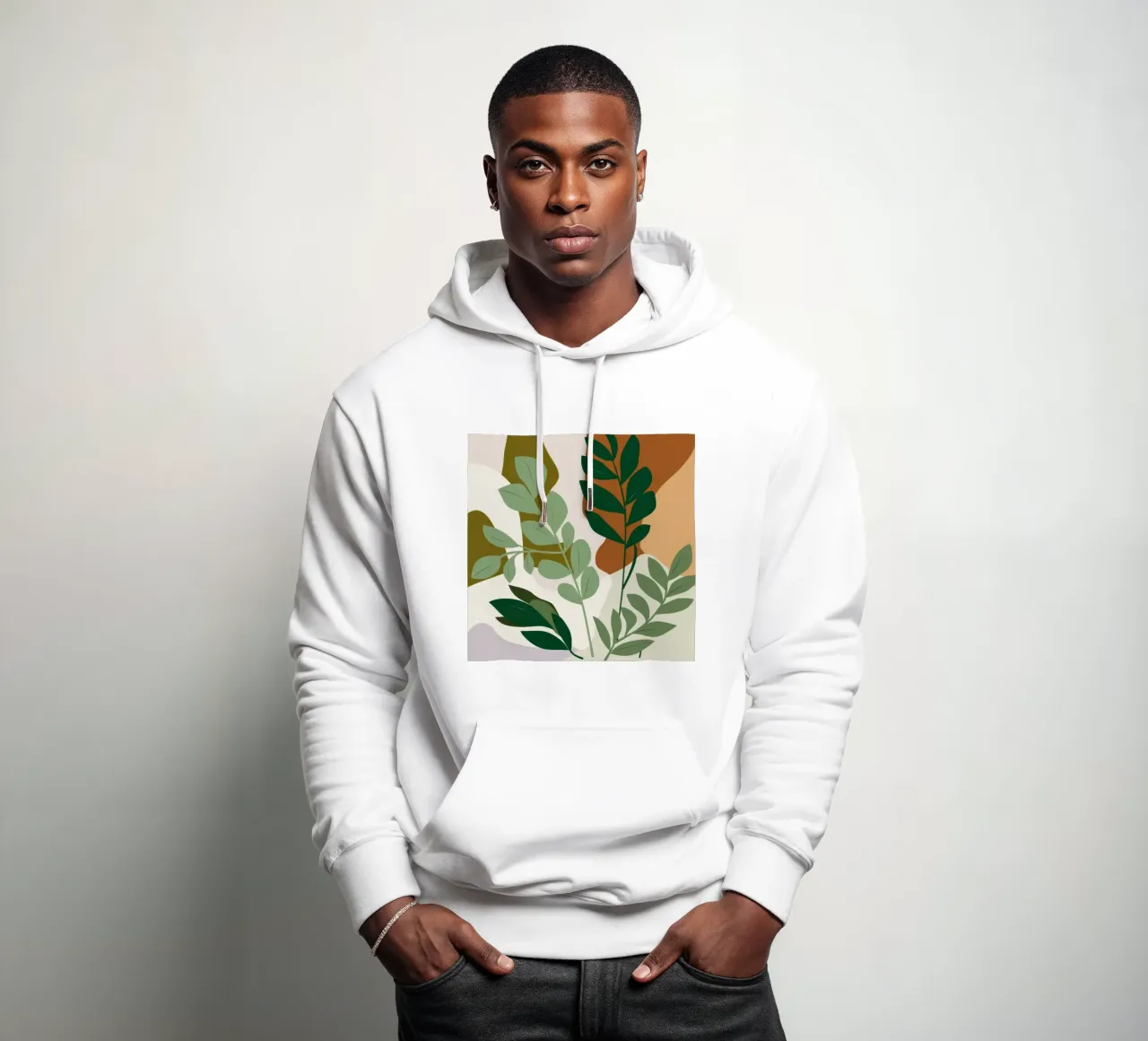 Estudio botánico Verdant sudadera con capucha de Trace Brush