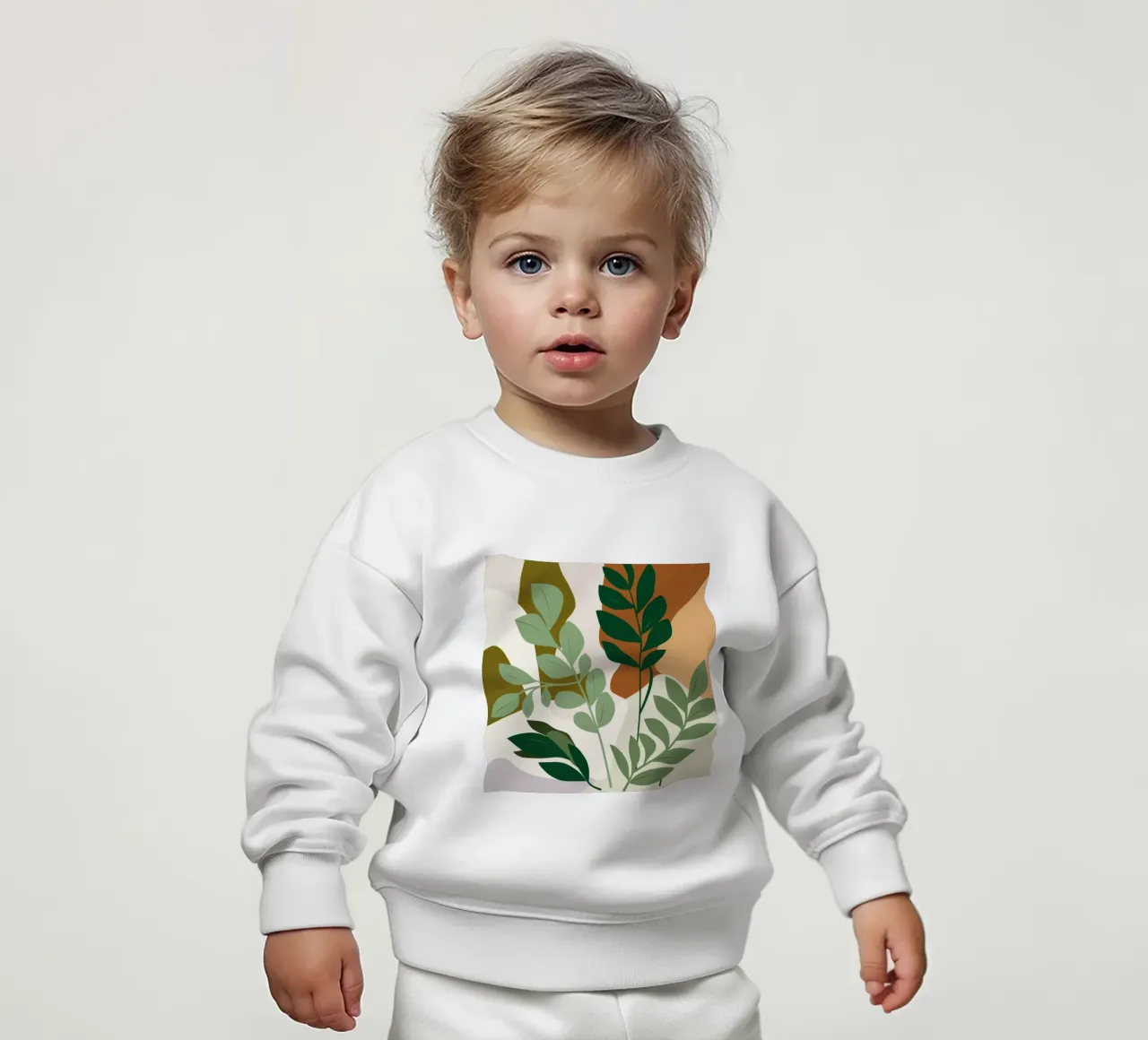 Studio botanico verdeggiante felpa neonato da Trace Brush