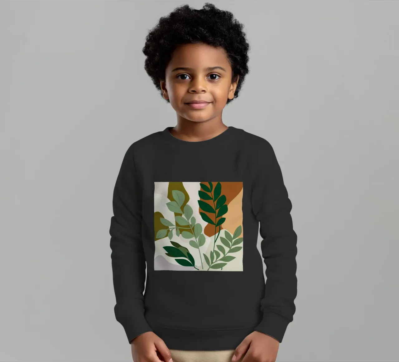 Studio botanico verdeggiante felpa bambino da Trace Brush