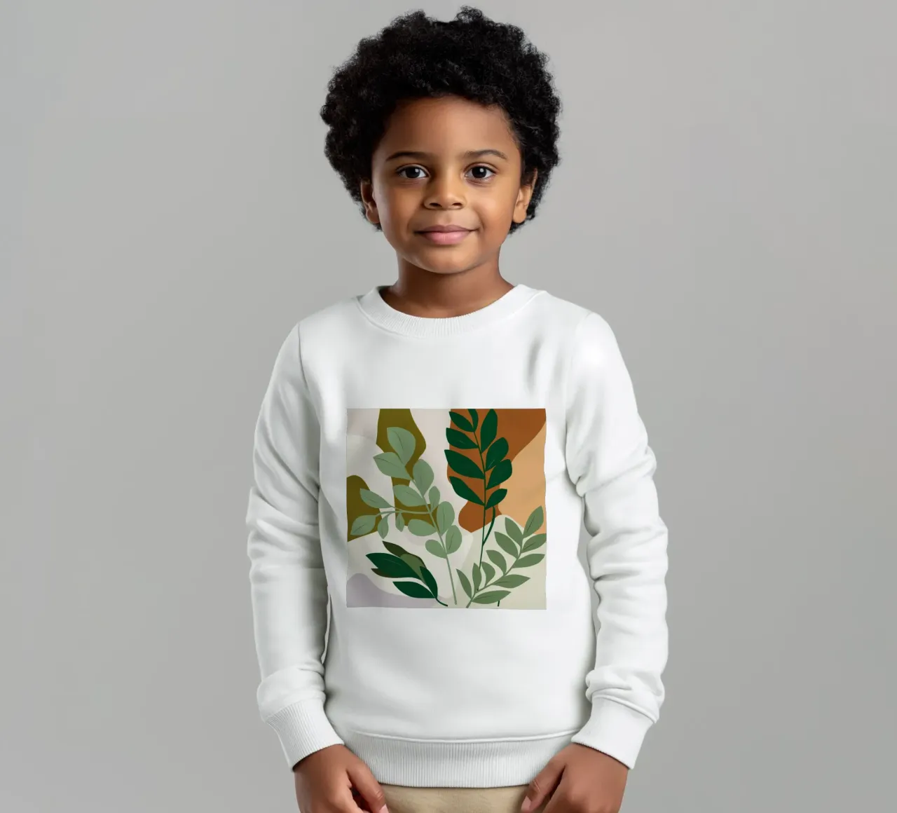 Studio botanico verdeggiante felpa bambino da Trace Brush